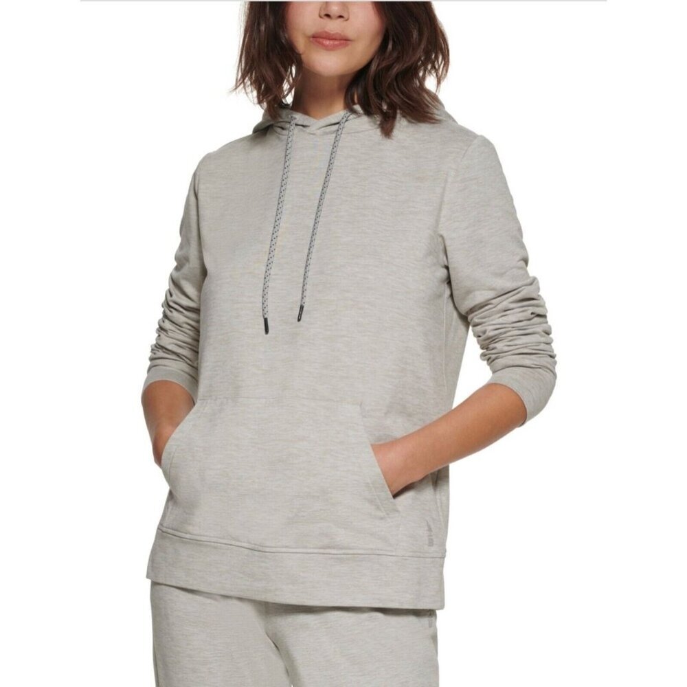 Bass Outdoor Womens‎ Size M Lodge Hoodie Drizzle Gray BFlex UPF 50 NEW